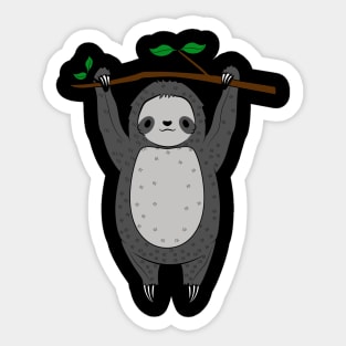 Cute Lazy Hanging Sloth Sticker